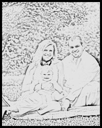 Artist Sketch Family Print